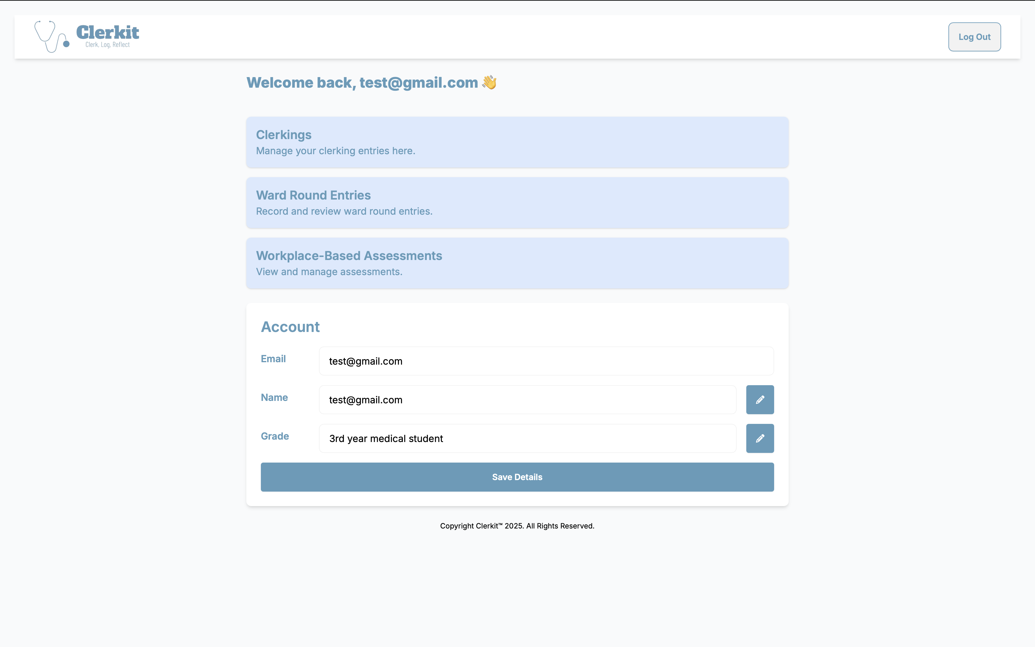 Clerkit Web Application